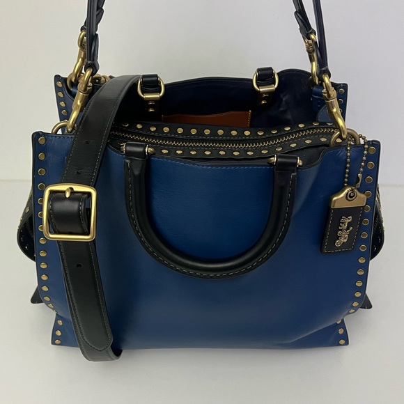 Coach Rogue 30 In Rivets & Wallet Set. Jennifer Lopez Collectors Special Edition - Picture 8 of 16